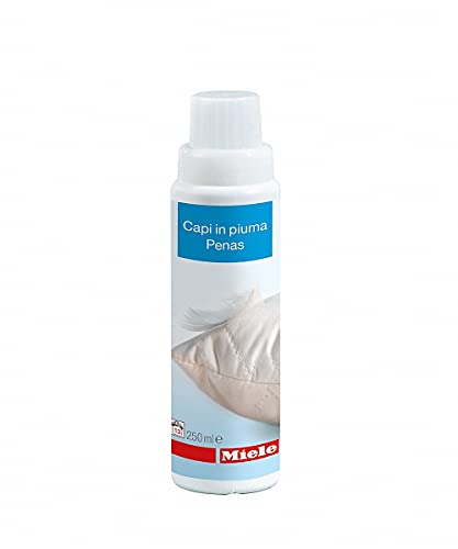Miele WA DF 252 L DownCare Spezialwaschmittel für Maschinenwäsche, Feder- und Bettwäsche, wie Kissen, Schlafsäcke und Daunen, für weiche und atmungsaktive Stoffe, 250 ml