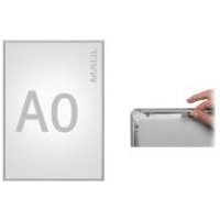 MAUL HEBEL Plakatrahmen standard, DIN A4, Aluminium-Rahmen silbereloxierter Aluminium-Rahmen, UV-stabilisierte Anti- (66044-08)