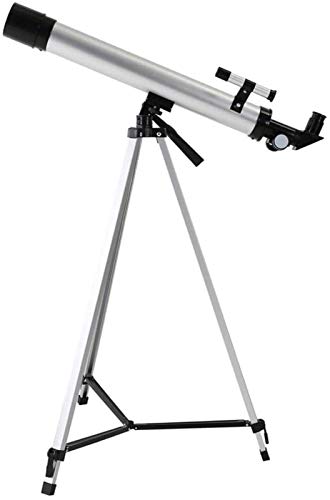 Teleskop für Kinder und Erwachsene, 50 mm astronomisches Refraktor-Teleskop für Anfänger, Teleskop-Zubehör, Okular mit Stativ, Teleskop zur Beobachtung von Mond und Planeten, für d