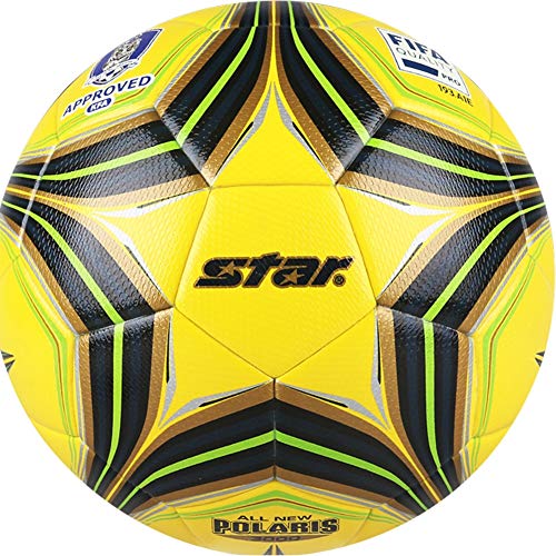 JIAQIWENCHUANG Fußball-Stern SB145F Standard Fußball-Training Bälle Fußball-Offizielle Größe 5 Superfaser-Fußball-Ball