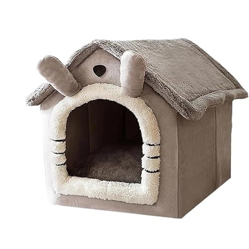 Zwinger SML Größe Abnehmbare Katze Haus Waschbar Haustier Hund Schlafen Bett Tragbare Winter Thermische Hund Zuhause for Welpen Katze Chinchilla (Color : L)