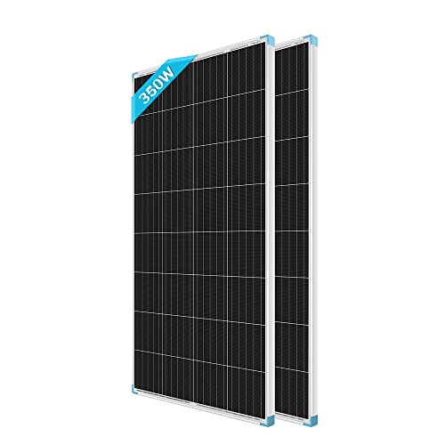RENOGY 350W 12 Volt (schlankes Design) Solarmodul Monokristallin Solarpanel Photovoltaik Solarzelle Ideal zum Aufladen von 12V Batterien Wohnmobil Garten Camper Boot （175WX2）