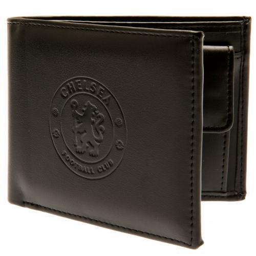 Chelsea F.C. Eingestanzte Geldbörse, offizieller Merchandise-Artikel, dunkelbraun