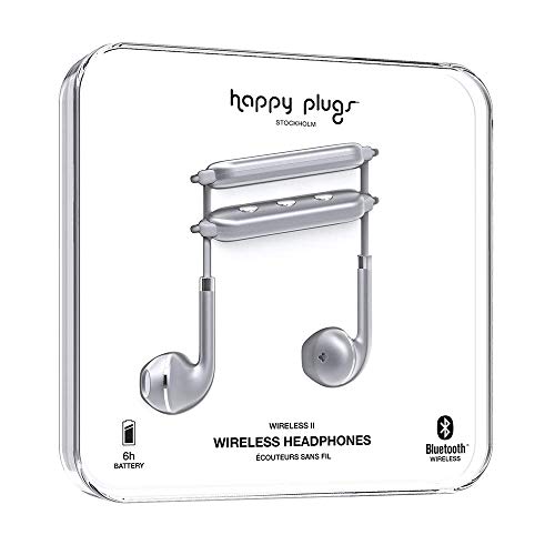 Happy Plugs Drahtlose II Kopfhörer (Bluetooth, mit Fernbedienung und Mikrofon) One Size grau (Space Grey), 7625