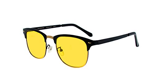 rainbow safety Herren Damen Sonnenbrille Auto Brille Nachtsichtbrille Polarisierte Gläser RWNP4 (Nachtfahrbrille)