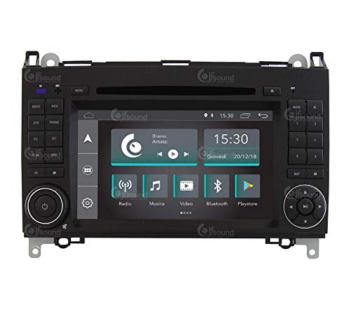 Costum fit Autoradio für Mercedes Android GPS Bluetooth WiFi Dab USB Full HD Touchscreen Display 7" Easyconnect