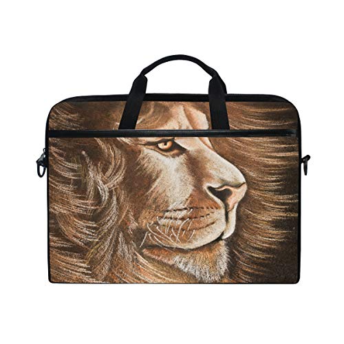 LUNLUMO Lion Art Laptop- und Tablettasche, robust, für Business/College/Damen/Herren