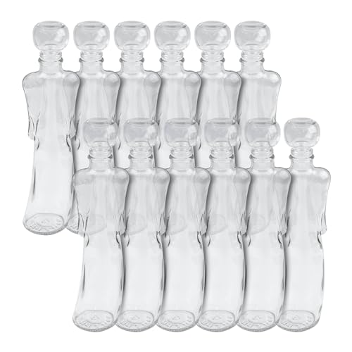 Flaschenbauer Glasflaschen Engel I 12er Bundle mit einer Füllmenge von 200ml I Flaschenengel mit Kunstoffstopfen I Exklusiv für Weihnachten