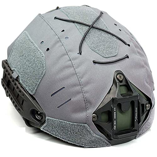 AQzxdc Airframe (AF) Airsoft Helm Cover, mit Elastischen Befestigungsgurten, 700D Nylon Wasserdichtes Material, Nur für Airframe Kampfhelme,Grau