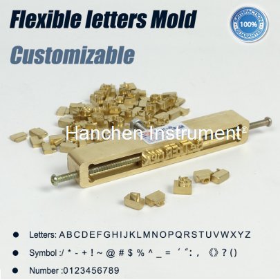 Messing flexible Buchstaben CNC Gravur Form für Heißfolienprägung Maschine Nummer/Alphabet/Symbol Anpassung Schriftart Charakter Form