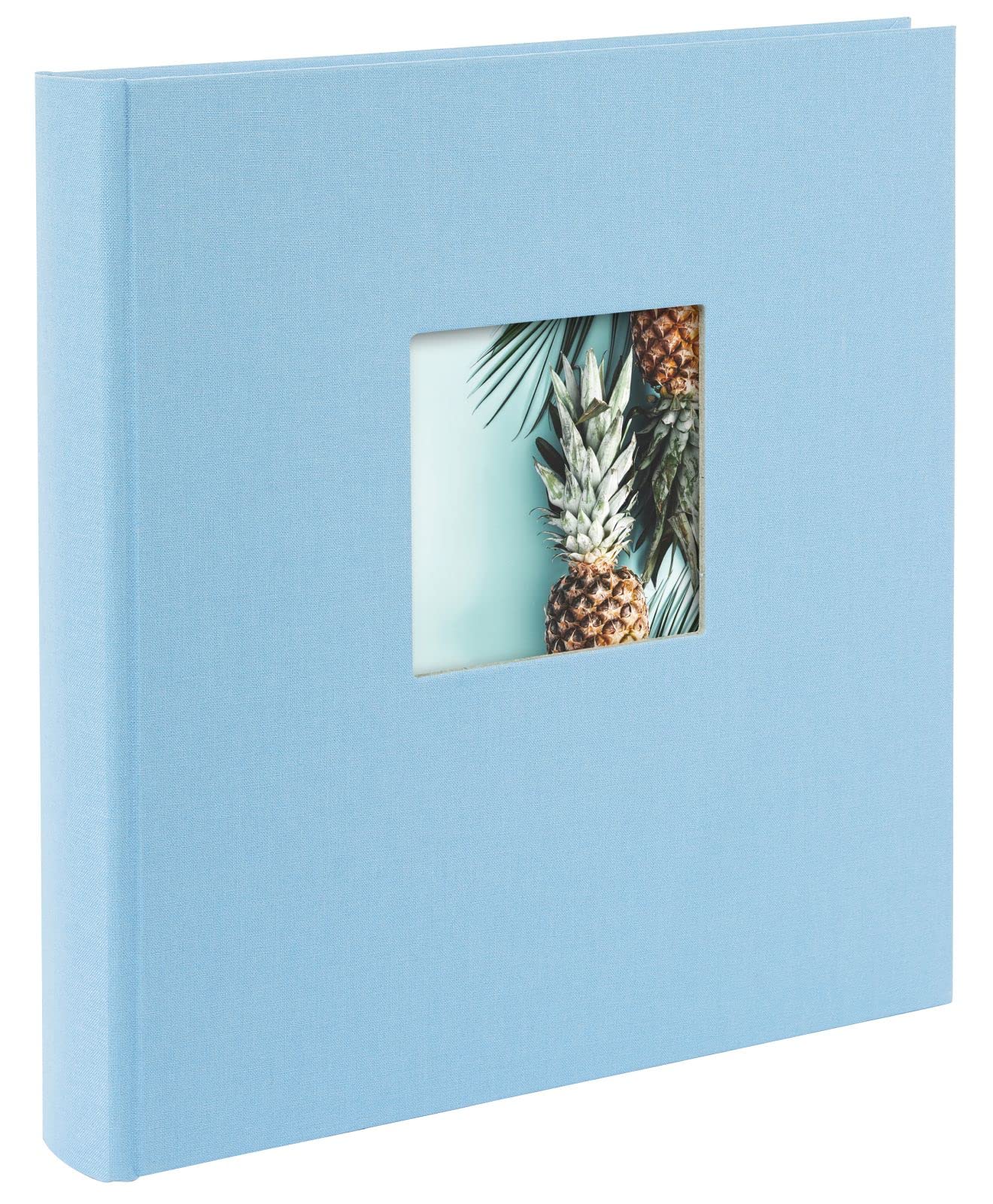 goldbuch Fotoalbum, Leinen, Himmelblau, weiße Seiten, 30 x 31 x 4 cm