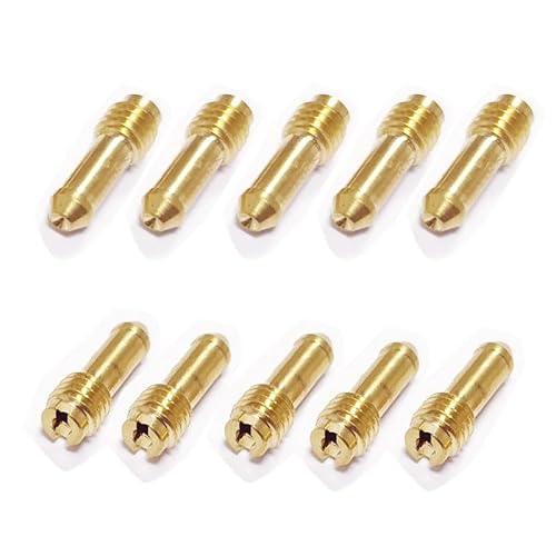 [Replacement] Pack of 10 for Pilot Jet Idle Slow Jet N151.067 M5x0.8mm Thread for Mikuni for CV for Carb for Kawasaki for KZ1000 for GS100 for DR-350 18-4832 [SYELIYSA]