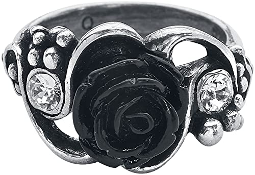 Alchemy Gothic Bacchanal Rose Ring Frauen Ring silberfarben M Hartzinn Gothic, Rockwear