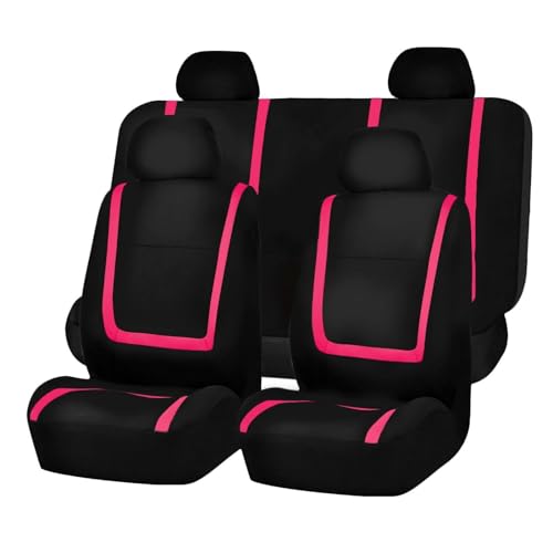 FESTAS Auto Sitzbezüge für Audi S3 2000-2023, 5-Sitze Bequem Atmungsaktiv Stoff Autositzbezüge Sitzschoner, Auto Waschbarer Innenraum Accessories, Pink