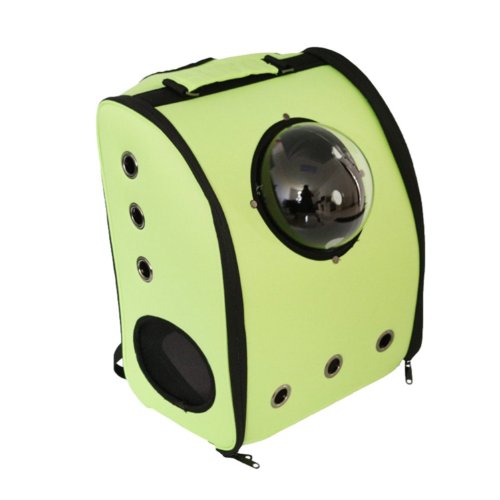 LvRao Rucksäcke Hundeflugtasche für Katzen, Hunde Transportbox Atmungsaktiv Transporttasche Haustiertragetasche (Hell Grün, 32 * 22 * 40cm)