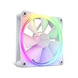 Nzxt F120 RGB Fans - RF-R12SF-W1 - Erweiterte Anpassung der RGB-Beleuchtung – Flüsterleise Kühlung – Single (RGB-Lüfter und Controller ERFORDERLICH & Nicht ENTHALTEN) -120mm-Lüfter – White