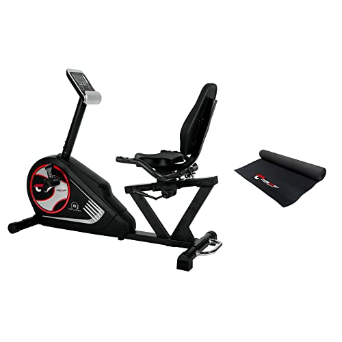 Christopeit Sport Sitz-Ergometer Heimtrainer RS 3 inkl. Bodenschutzmatte - 24-Stufig, bis 150kg Gewicht - 10 Magnet-Bremssystem