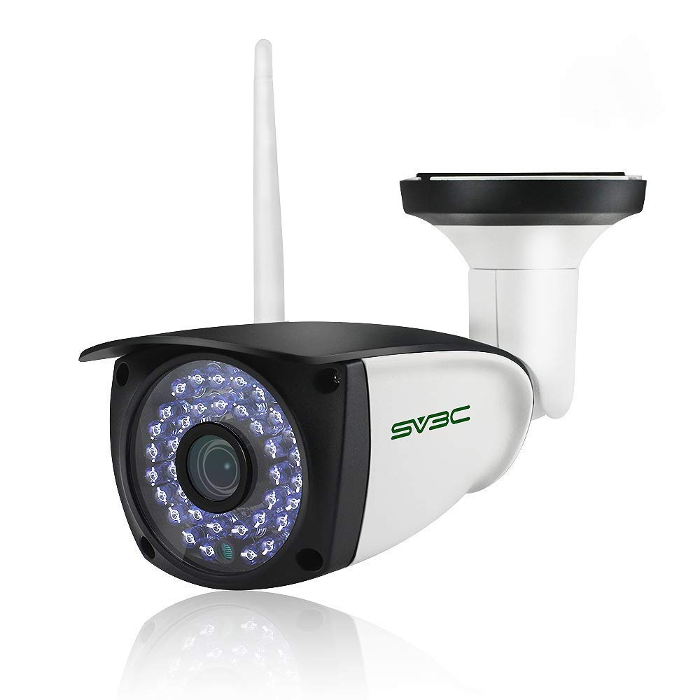 SV3C 1080P WLAN IP Überwachungskamera Aussen/IP66 Wireless IP Kamera mit Deutscher Anleitung,Bewegungserkennung,20M Nachtsichtfunktion,128G TF Karten,Kompatibel mit Smartphones/Tablets/Windows