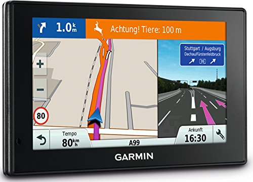 Garmin DriveSmart 60 LMT-D EU Navigationsgerät (15,4 cm (6 Zoll) Touch-Glasdisplay, lebenslange Kartenupdates, Verkehrsfunklizenz, Sprachsteuerung) (Zertifiziert und Generalüberholt)
