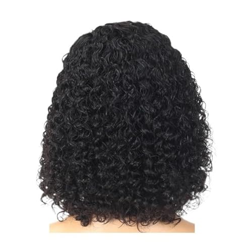 Damen-Perücke mit gelocktem Haar, Spitzenkopfbedeckungsperücke, Faserperücke, hitzebeständige geflochtene Haarperücke (Color : 16inch)