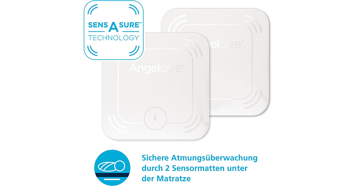 Angelcare® SmartSensor Pro 2: 2-in-1 Baby-Überwachung Audio + Bewegung mit zwei Wireless Sensormatten 3