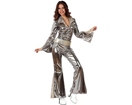 ATOSA Silbernes Disco-Kostüm für Damen, Erwachsene (XXL)