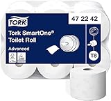 Tork SmartOne Toilettenpapier Weiß T8, Advanced, 2-lagig, 6 × 1.150 Blatt, 472242
