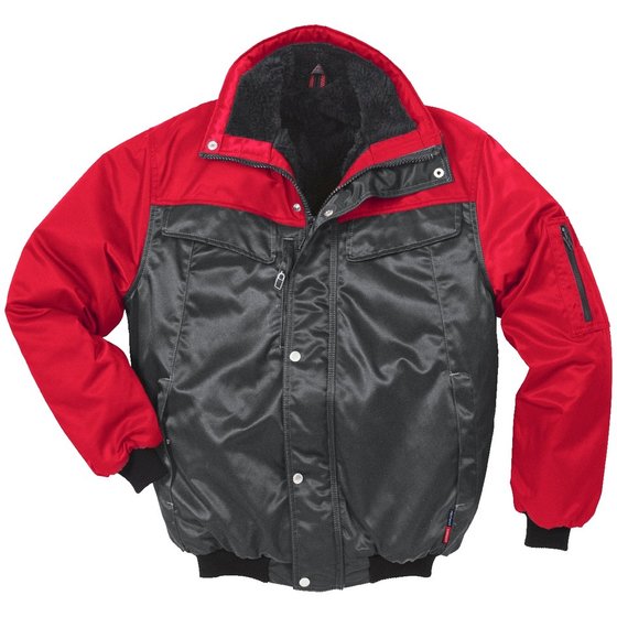 KANSAS® - Kälteschutz-Pilotenjacke Icon Two 4813, grau/rot, Größe L