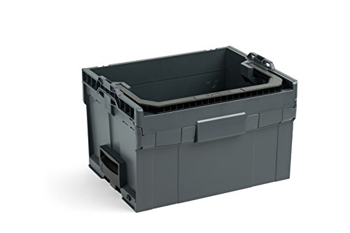 Bosch Sortimo LT-Boxx 272 in Anthrazit für Werkzeugkoffer | Innovatives Transportsystem | Bosch Werkzeugkoffer Leer | Kompatibel mit L-Boxx