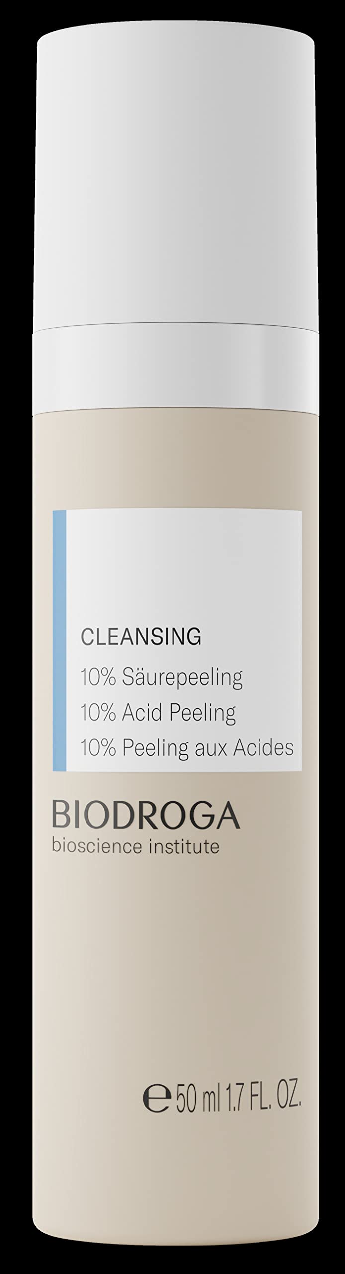 Biodroga Cleansing 10% Säure Peeling 50 ml – Gesichtspeeling Gesichtsreinigung Porenreiniger Face Wash Scrub Tiefenreinigung