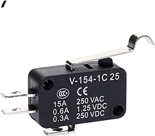 Zubehör für Industrieschalter Schalter Mikroschalter Mikroschalter Endschalter Wegschalter Silberkontakt Momentary Self-Reset Switch V-15 V-151 V-152 V-153 V-154 V-155 V-156-1C25 Ersatzteile (Color :