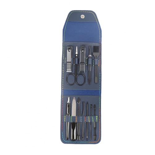 12 Teile/satz Waschbar Größe Zehennagel Fingernagel Schere Cutter Set für Nagel Schere Set Nagelknipser, Marineblau A,A
