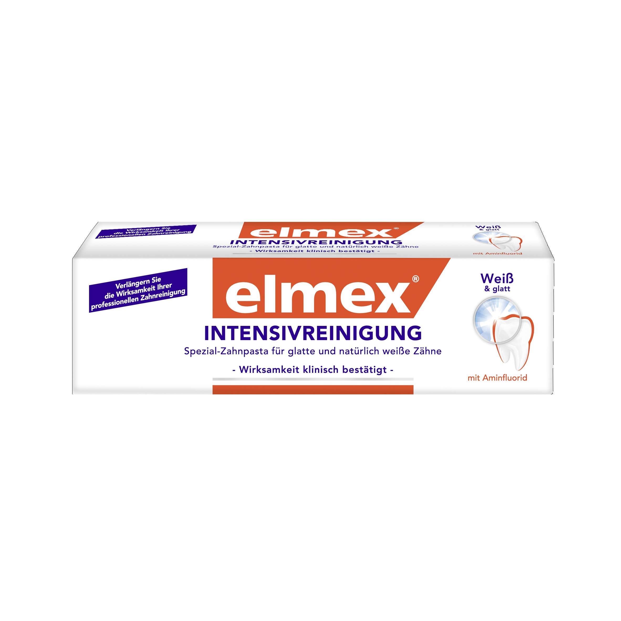elmex INTENSIVREINIGUNG Zahnpasta, 6er Pack (6 x 50 ml)