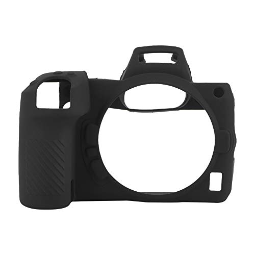 Mavis Laven Kamera-Schutzhülle, Silica Gel Soft Camera Case Staubgeschützte Anti-Rutsch-Schutzhülle für Nikon Z7 Z6 Mirrorless Camera, Schwarz