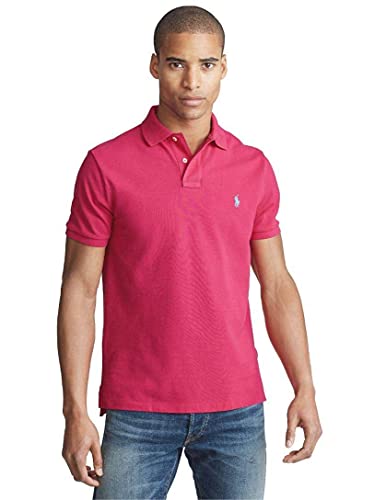 Ralph Lauren Polo Herren Poloshirt Custom-Slim-Fit Pink (031) XL