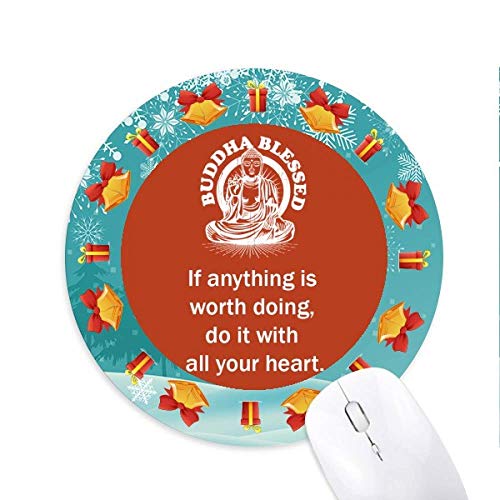 Work Value Devote Energy Mousepad Round Rubber Maus Pad Weihnachtsgeschenk