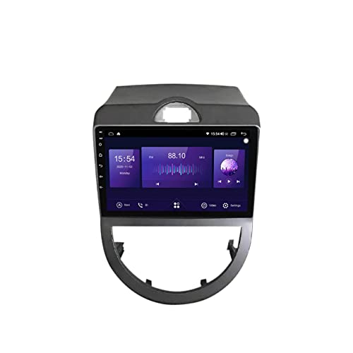 Android 11 9-Zoll-Navigator für Kia Soul 1 AM 2008–2011, Autoradio, Touchscreen, Bluetooth-Autoradio, unterstützt WiFi, GPS, USB, Lenkradsteuerung, Bluetooth, Spiegelverbindung, vollständi