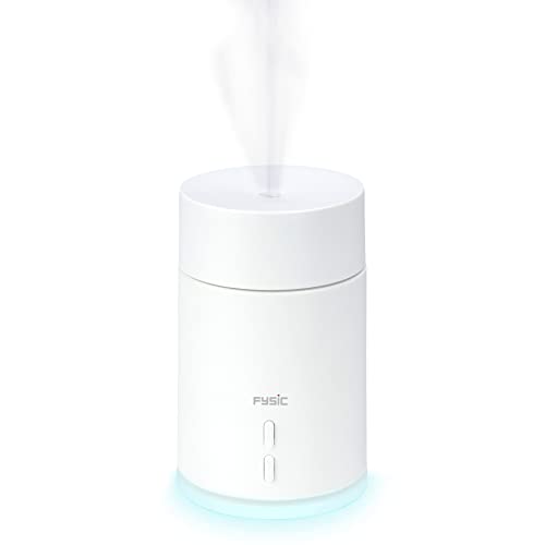 Fysic FC-19 - Luftbefeuchter 80 ml - Raumbefeuchter Humidifier für Schlafzimmer - Luftfeuchter Air Ultraschall Leise Tragbarer - Weiß