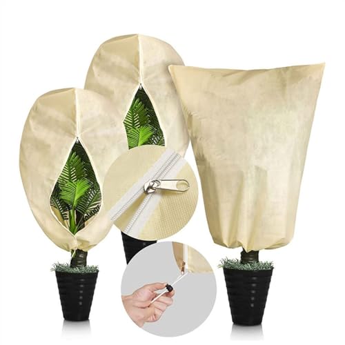 Winterschutz für Kübelpflanzen Pflanzenabdeckung Winter Warme Abdeckung Baum Strauch Pflanzenschutztasche Frostschutz for Hofgartenpflanzen Kleiner Baum vor Kälte. Pflanzenabdeckungen (Color : 70gsm