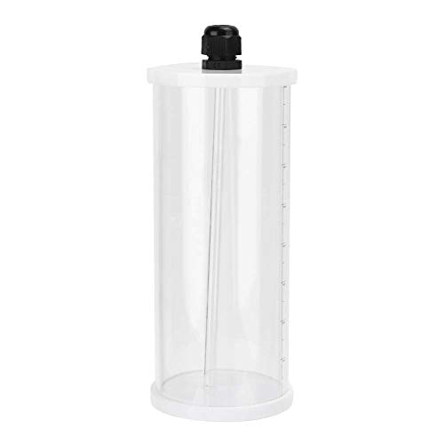 Hebrew ●Geschenk für Weihnachten Aufkleber Acryl Titration Barrel, mit Skala 0,8 l transparentem Acrylmaterial Flüssigkeitsbehälter, flüssige Rühradditive Additive Aquarium für Aquarium