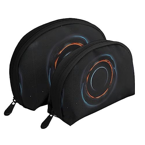 Mysterious Cosmic Black Holes Tragbare Taschen Clutch Pouch,Mutter Und Kind Aufbewahrungstasche,Shell Shape Coin Große Kapazität Geldbörse Aufbewahrung Für Kosmetik,Kleine Alltagsgegenstände,