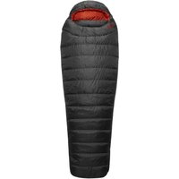 RAB Ascent 500 Grau, Daunen Schlafsack, Größe 215 cm - RV Links - Farbe Graphene
