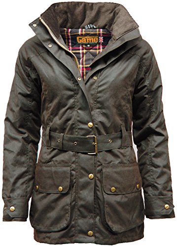GAME Cantrell Padded Antique Waxed Jacket Brown