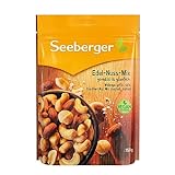 Seeberger Edel-Nuss-Mix 12er Pack: Nuss-Kern-Mischung aus leckeren Erdnusskerne, Mandeln, Cashewkerne und Macadamias - geröstet & gesalzen, vegan (12 x 150 g)