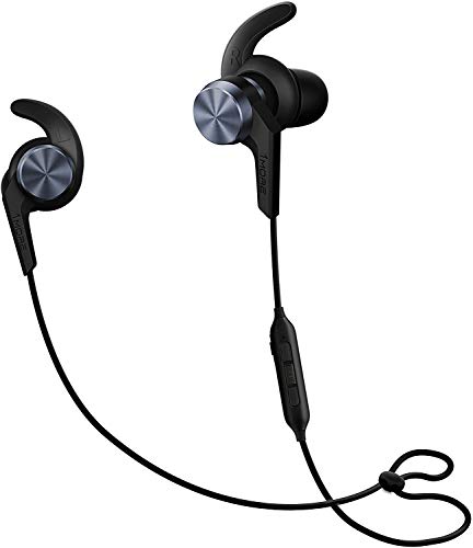 1more E1018 iBFree Sport Bluetooth® Sport Kopfhörer In Ear Headset, Lautstärkeregelung, Schweißresistent, Wasserbeständig Schwarz