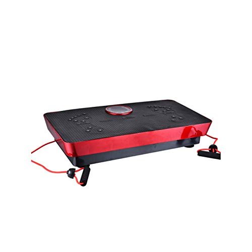 Kein Hersteller Fitness Body Magnetic Therapy Vibration Plate + Music 73cm (Black-Red)