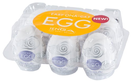 Tenga Egg Einweg-Masturbationsei Cloudy, Hard Boiled 6 Stück