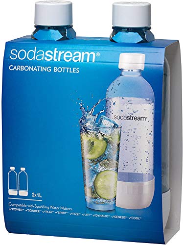 SodaStream Soda-Club 1041230490 PET-Flasche 1 Liter Duopack, blau