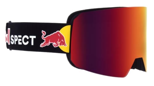 Red Bull SPECT Eyewear LINE-01 Black Goggle brown with red mirror