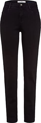 BRAX Damen Mary Blue Planet Five Pocket Fit sportiv Slim Jeans, Schwarz (Clean Black 2), 46
